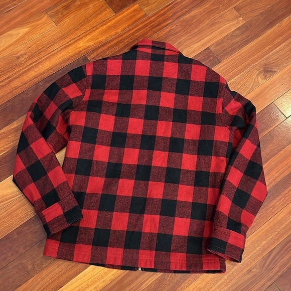 ⭐️ California Spirit 1859 Exclusively for WHO.A.U Plaid Wool Blend Jacket Large - Picture 5 of 6